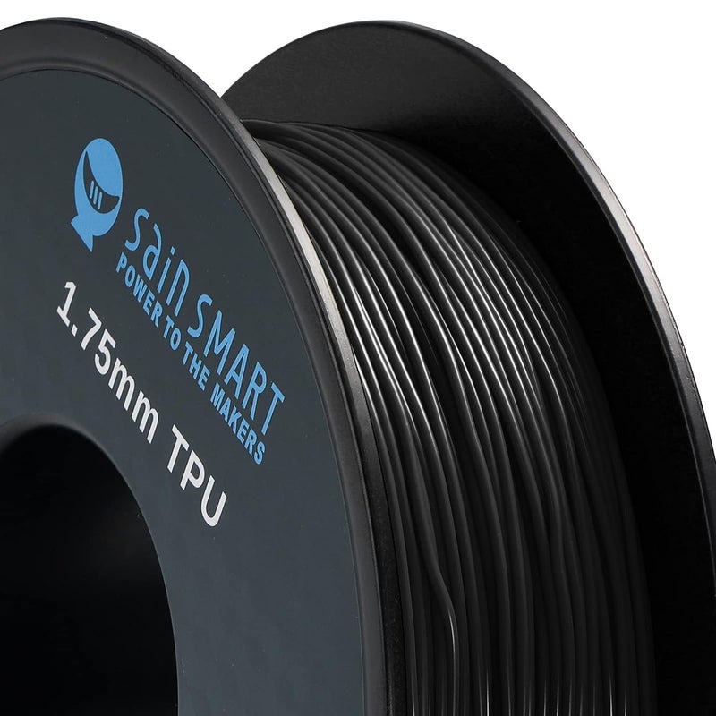 SainSmart TPU Filament 1.75, Blck Flexible TPU 3D Printing Filament, 1.75 mm, 0.8 kg, Dimensional Accuracy +/- 0.05 mm - Image 4